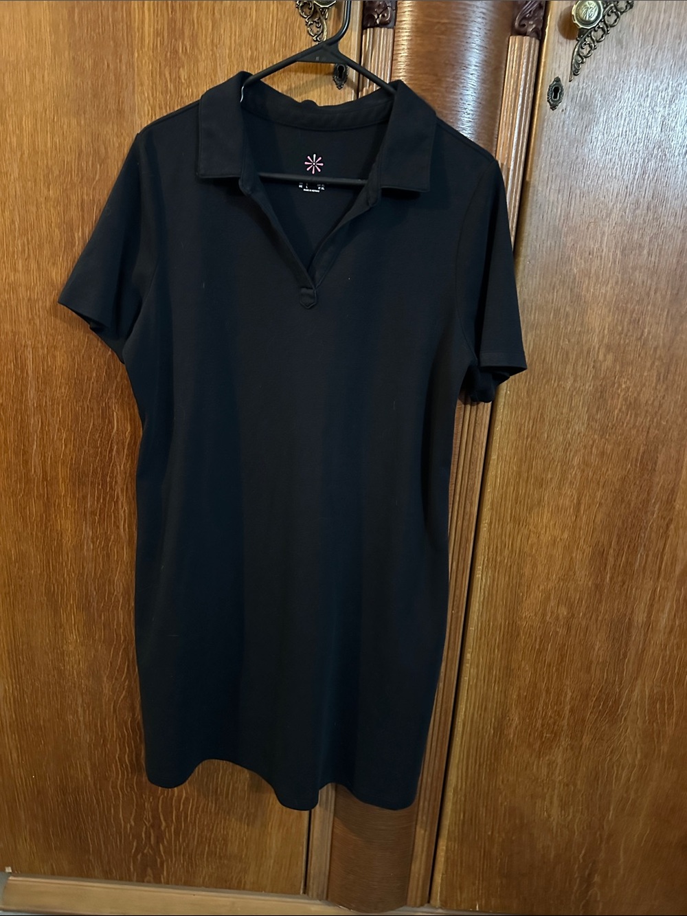 Black t-shirt dress, size Large